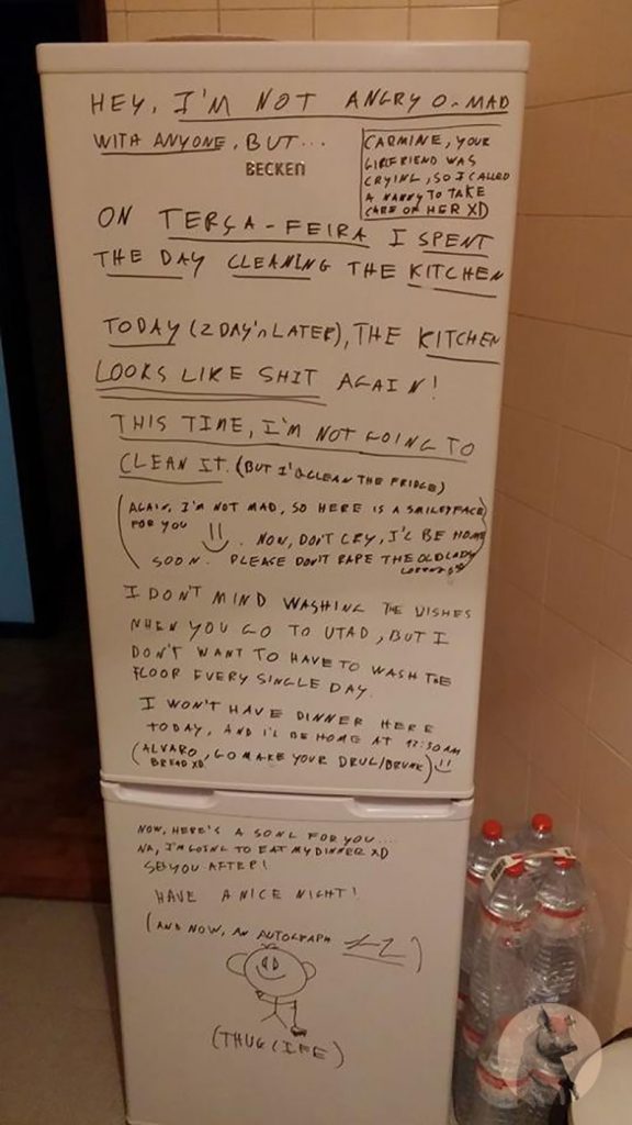 scritte frigo