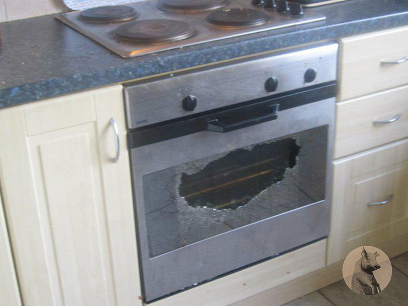 forno distrutto
