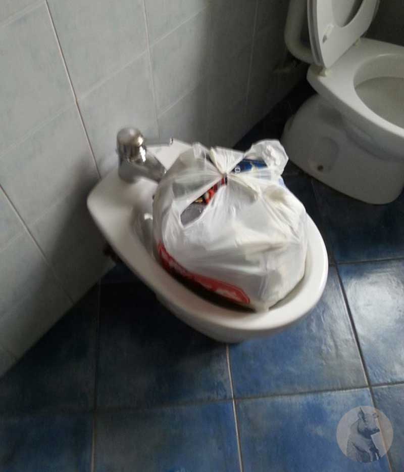 Bidet spazzatura