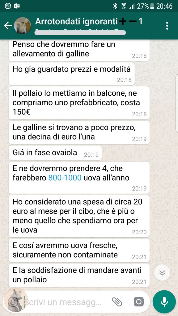 messaggio del cdm uova